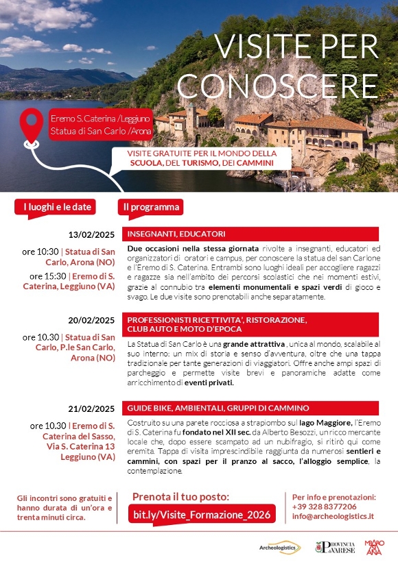Locandina visite per conoscere